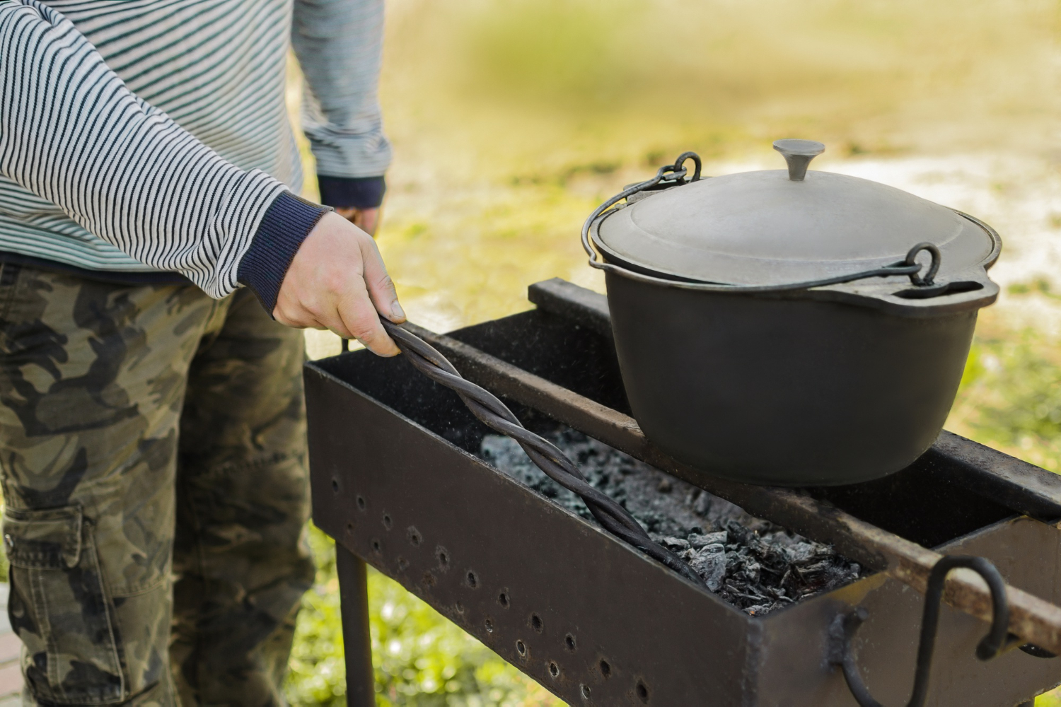 How to Cook with Cast Iron While Camping