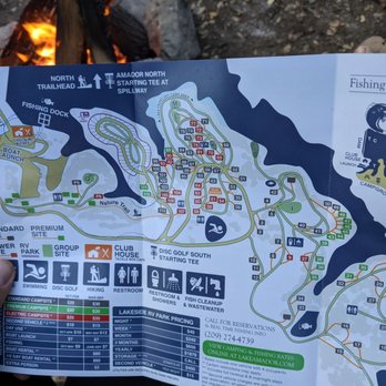 Amador Lake Camping Map