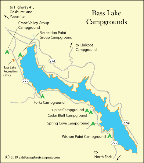 Crane Lake Camping Map