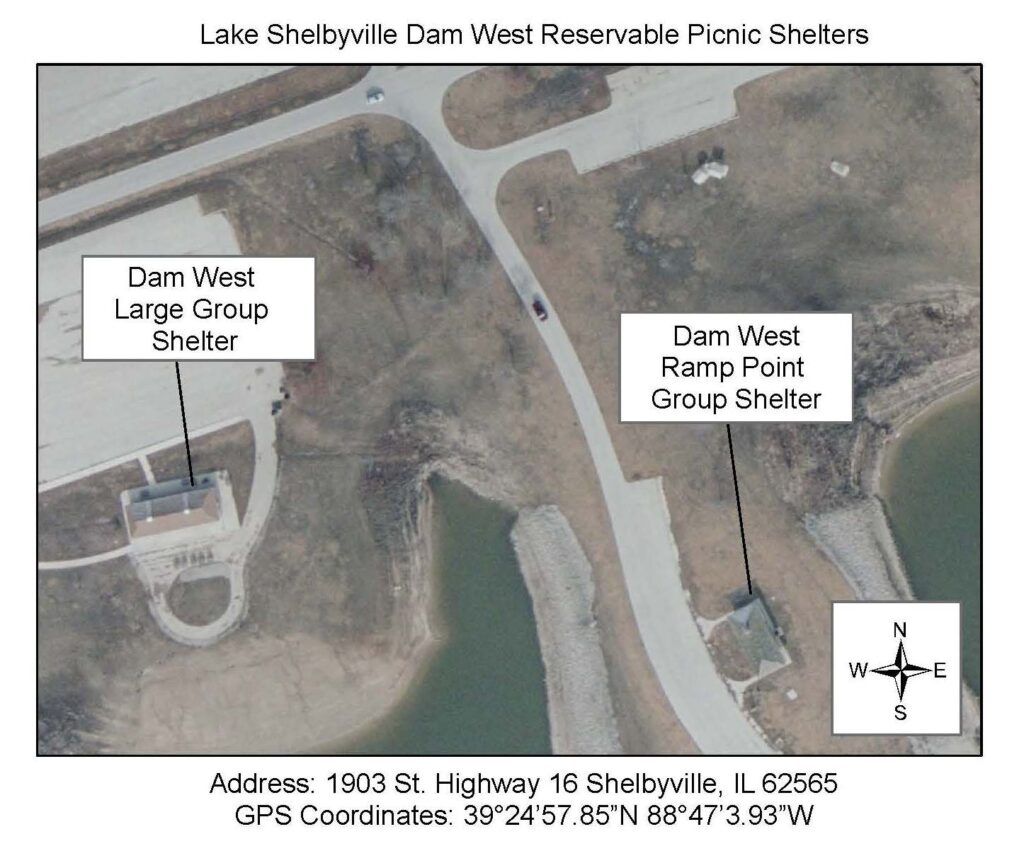 dam west picnic shelter map