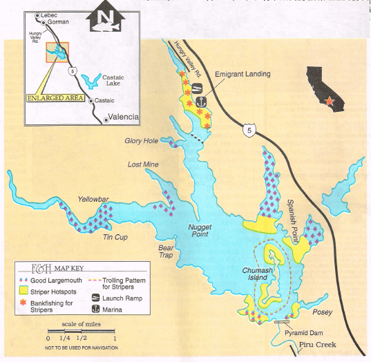 Pyramid Lake Camping Map