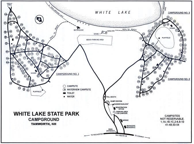 Camp Clearwater White Lake NC Map