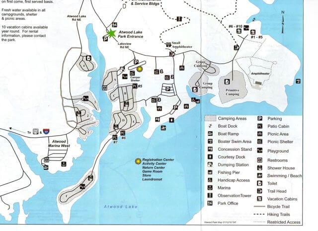Atwood Lake Camping Map