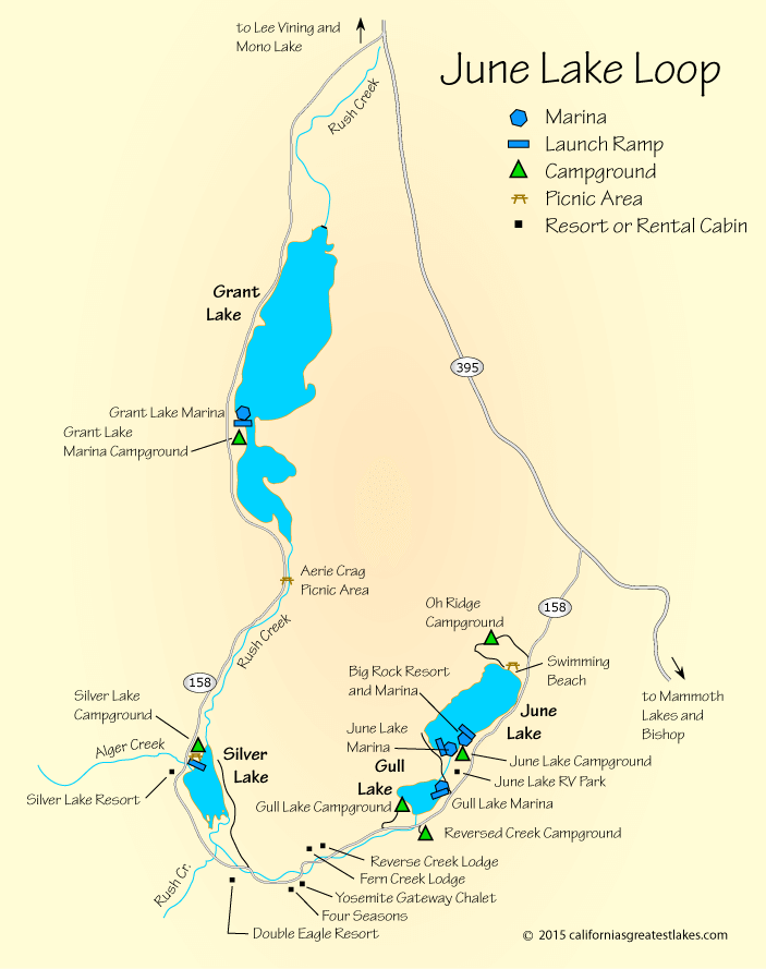 June Lake Camping Map